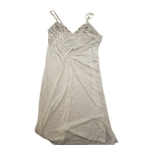 Vintage Sears Lingerie Slip  Nylon Lace Nightgown Size 38 Average Length (719) - Picture 1 of 7